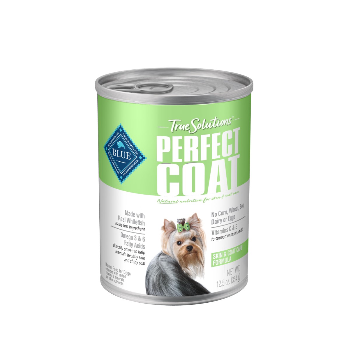 BLUE True Solutions Perfect Coat Skin & Coat Care Adult Wet Dog Food 12.5oz, 12 count Free