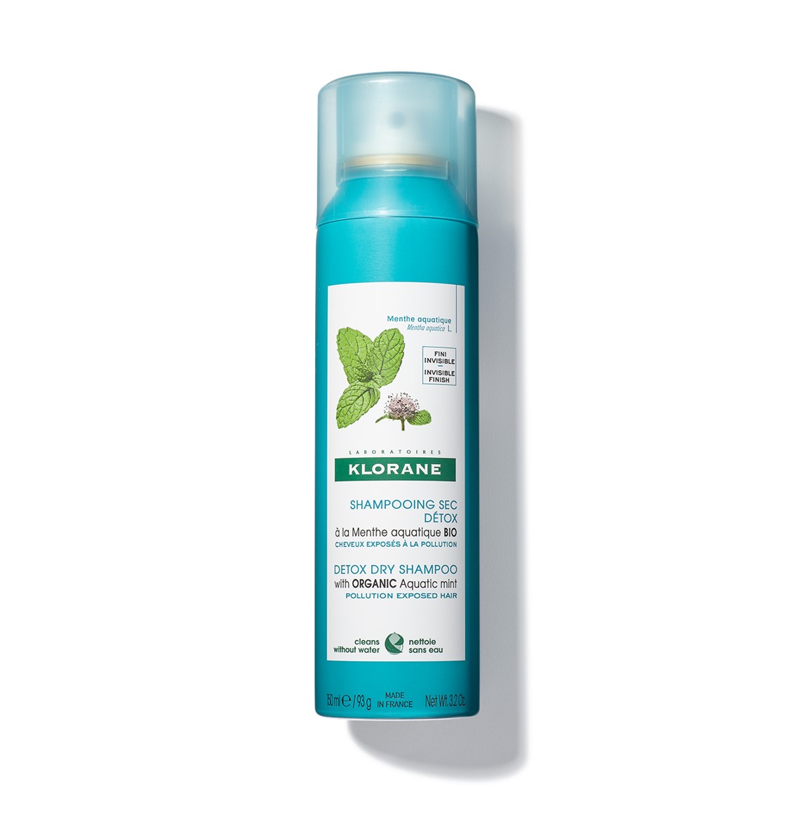 Klorane Detox Dry Shampoo with Aquatic Mint A Cooling Scalp Refresh