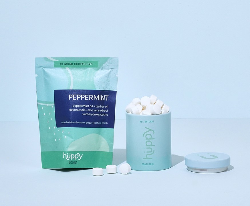 Huppy Peppermint Toothpaste Tablets Free Samples, Reviews PINCHme
