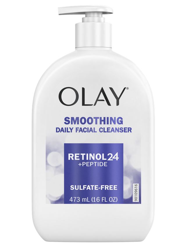 Olay Retinol 24 + Peptide Daily Face Wash, Smoothing, SulfateFree, 16