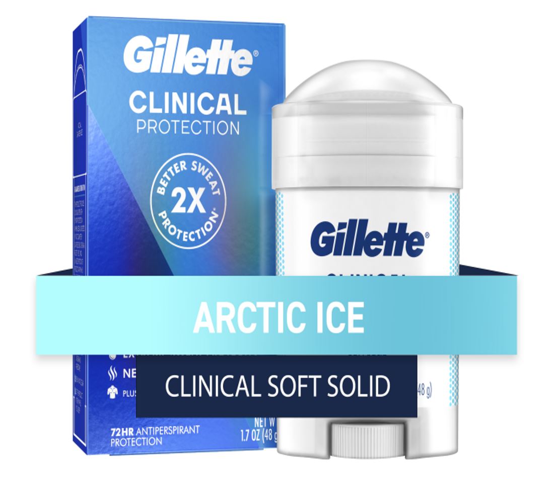 Gillette Clinical Soft Solid Arctic Ice 1.7oz Free Samples, Reviews