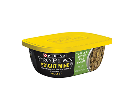 Purina Pro Plan Bright Mind Adult 7+ Turkey & Brown Rice Entree Wet Dog Food
