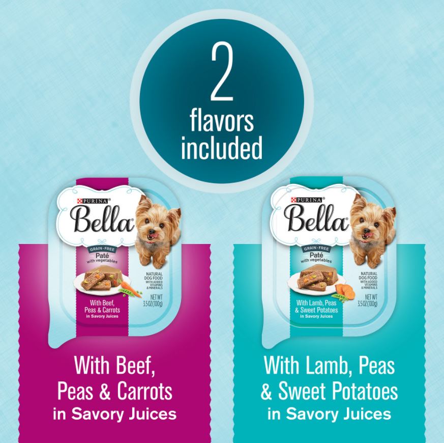 Purina® Bella Lamb & Beef with Vegetables Pate GrainFree Small Breed