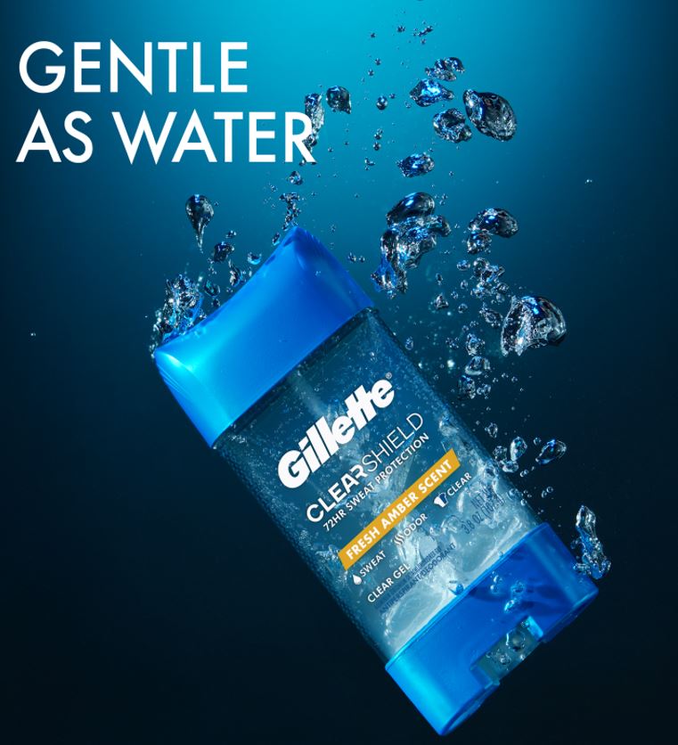 Gillette Clear Gel Fresh Amber 3.8 oz Free Samples, Reviews PINCHme
