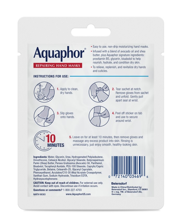 Aquaphor Repairing Hand Masks Free Samples, Reviews PINCHme