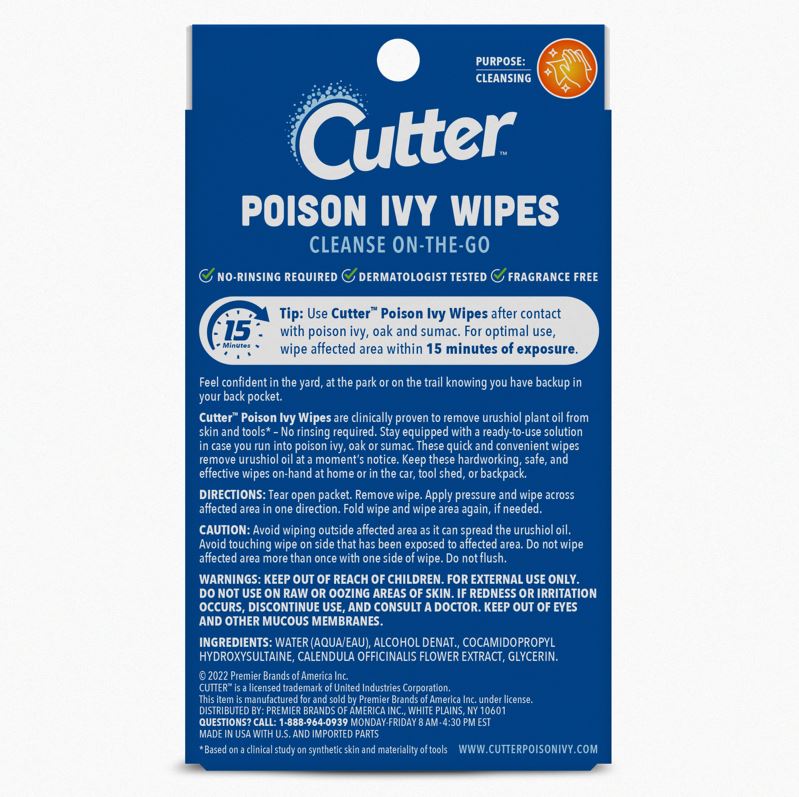 Cutter™ Poison Ivy Wipes (12 ct) Free Samples, Reviews PINCHme