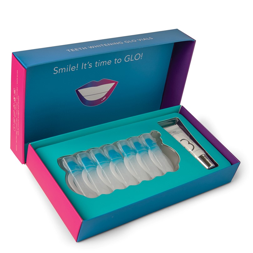 GLO Lit™ Teeth Whitening Vials 7 Pack + Lip Care Free Samples