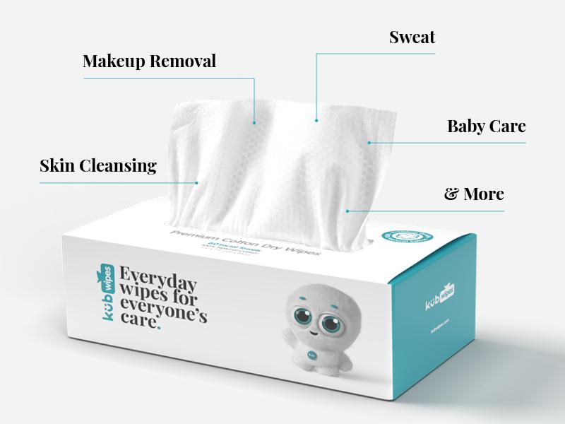 Küb Premium Cotton Dry Wipes Free Samples, Reviews PINCHme